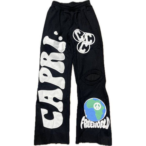 Project Capri Flared Sweatpants "White"