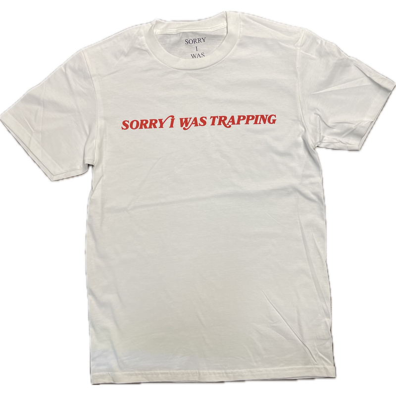 Sorry I Was Trappin Staple Tee "Red"