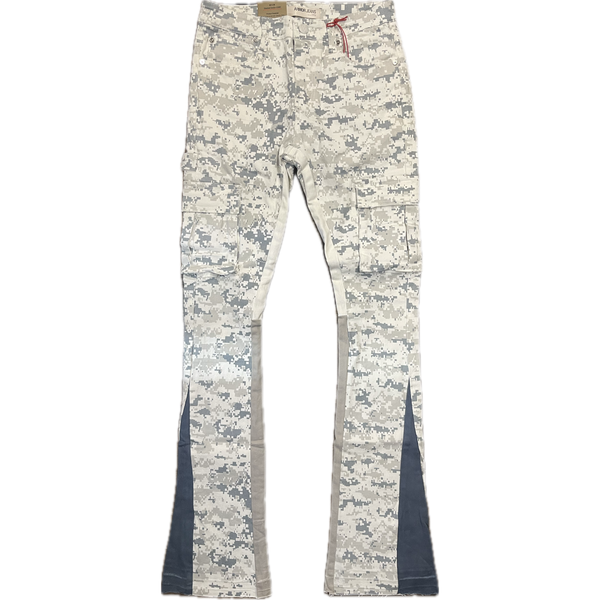 Armor Jeans Stacked Jeans "White Camo"