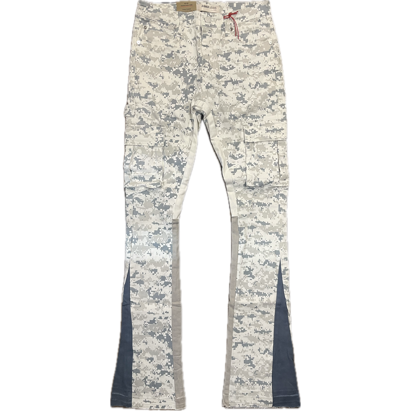 Armor Jeans Stacked Jeans "White Camo"