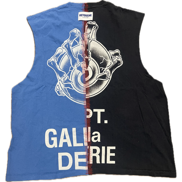 Gallery Dept. Retouche Sleeveless Tee "Black/Blue"