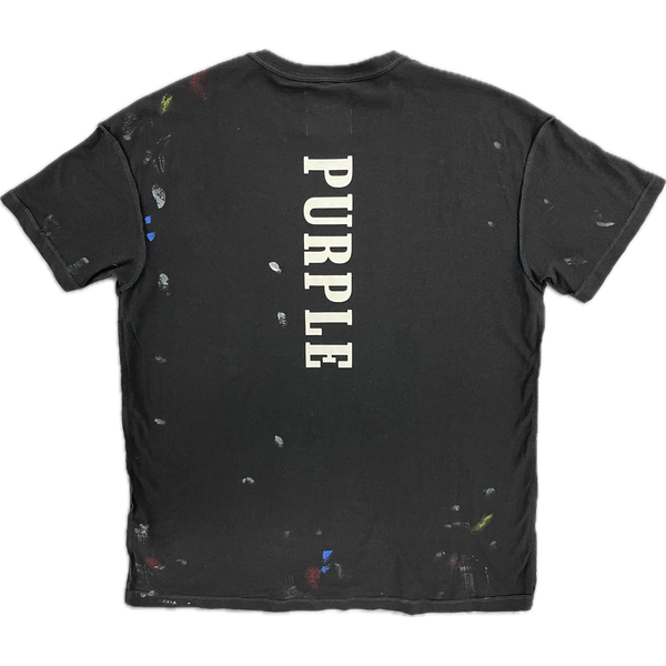 Purple Brand Painted History Tee “Black”