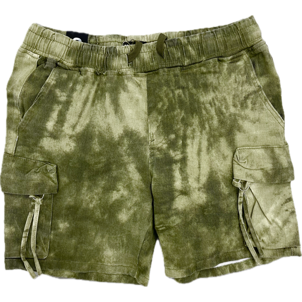 Waimea Pull On Cargo Shorts "Olive Wash”