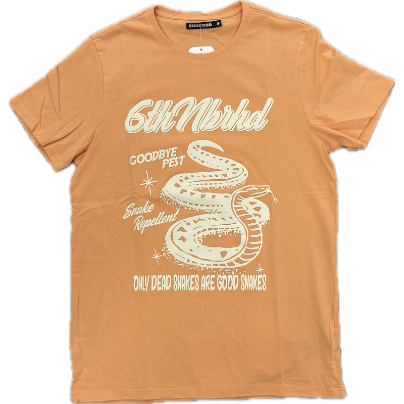 6TH NBRHD Goodbye Past Tee "Peach"