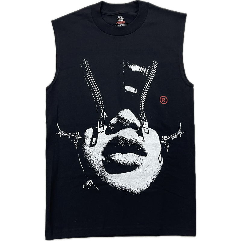 Works Of Madness Binding Sleeveless Tee “Black”