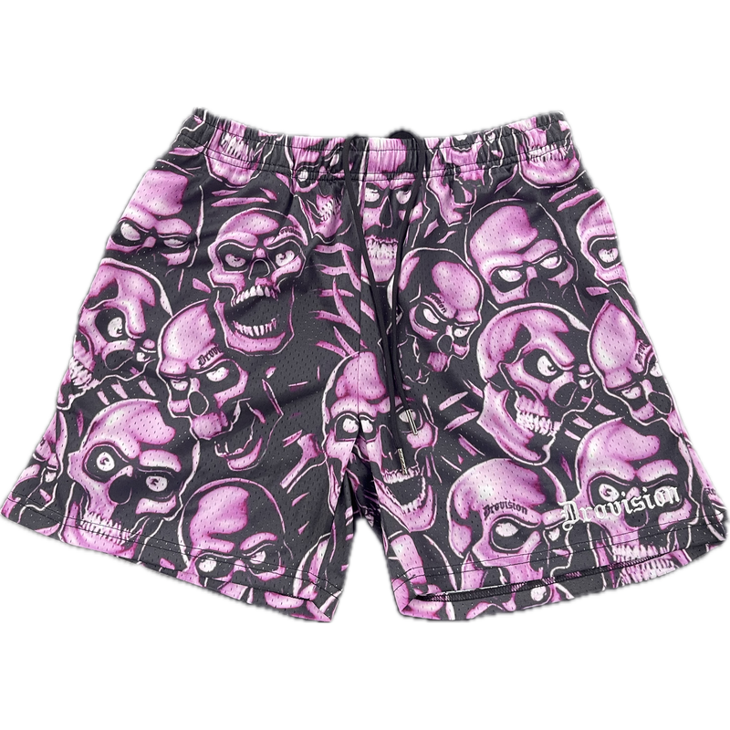 Drovision Skull Pile Shorts "Pink"