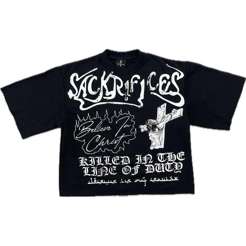 Sackrifices Clothing Sack Religion Boxy Tee “Black”