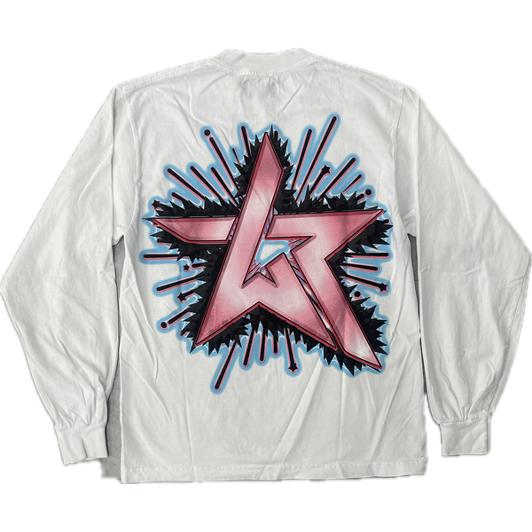 WKNDRIOT Up The Score L/S Tee “White”