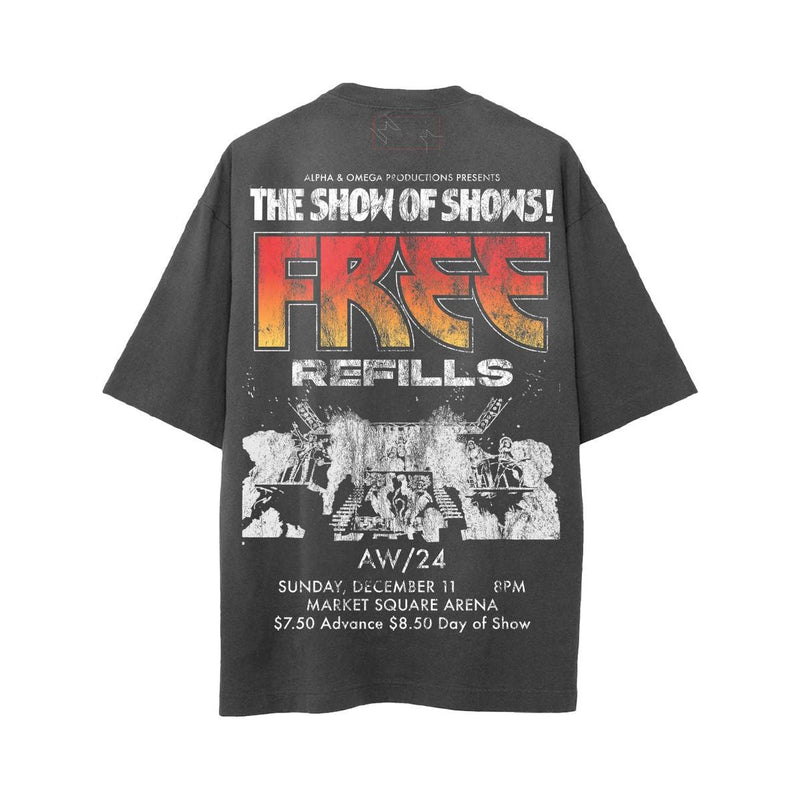 Free Refills Kiss Tee “Vintage Grey”