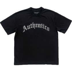 Authentics Arch Logo Rhinestone Tee “Black”