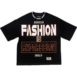 Authentics Expression Crop Tee “Black”