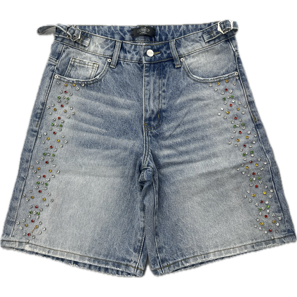 HMDD H-Star Crystal Jorts “Blue”