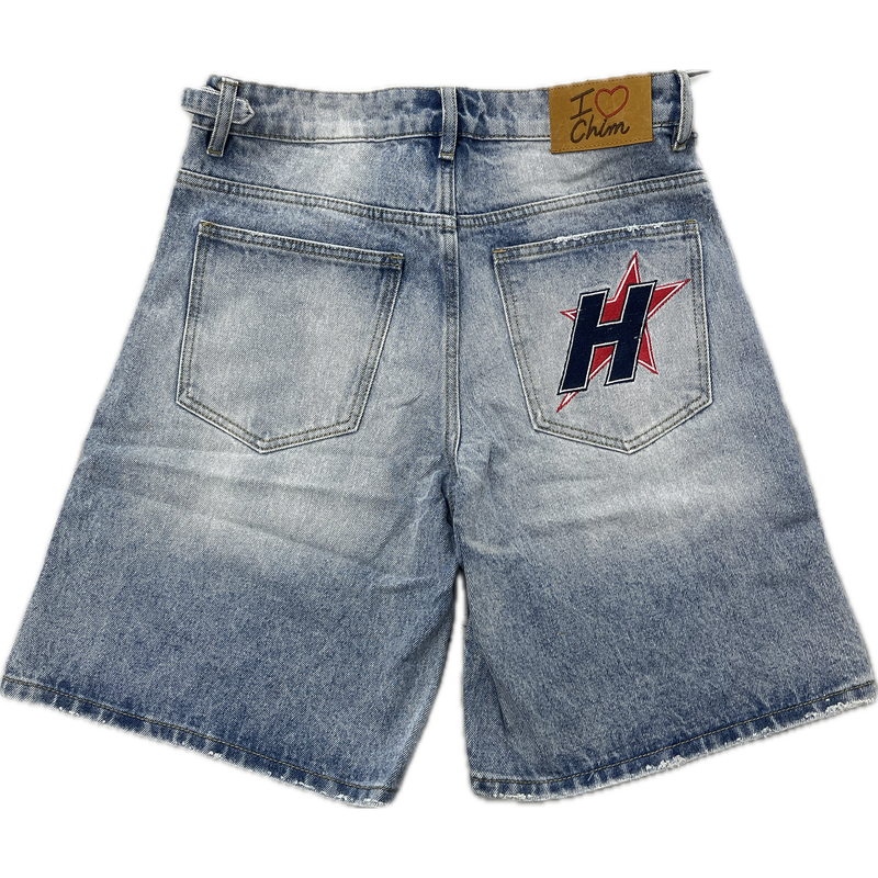 HMDD H-Star Crystal Jorts “Blue”