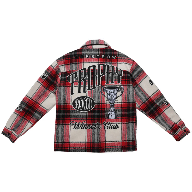 First Row Button Up Flannel "Red"