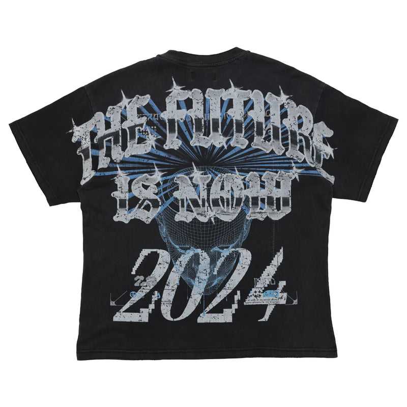 First Row 2024 Tee "Black/Blue"