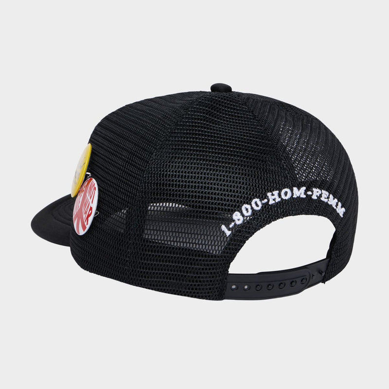 Homme Femme Call Now Trucker Hat “Black/White”