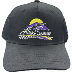 Almost Someday Peak Snapback Hat "Black"