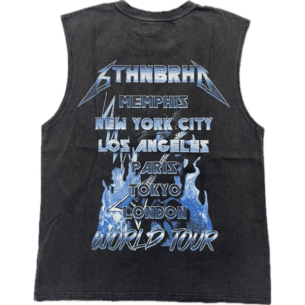 6TH NBRHD World Tour Sleeveless Tee “Black Wash”