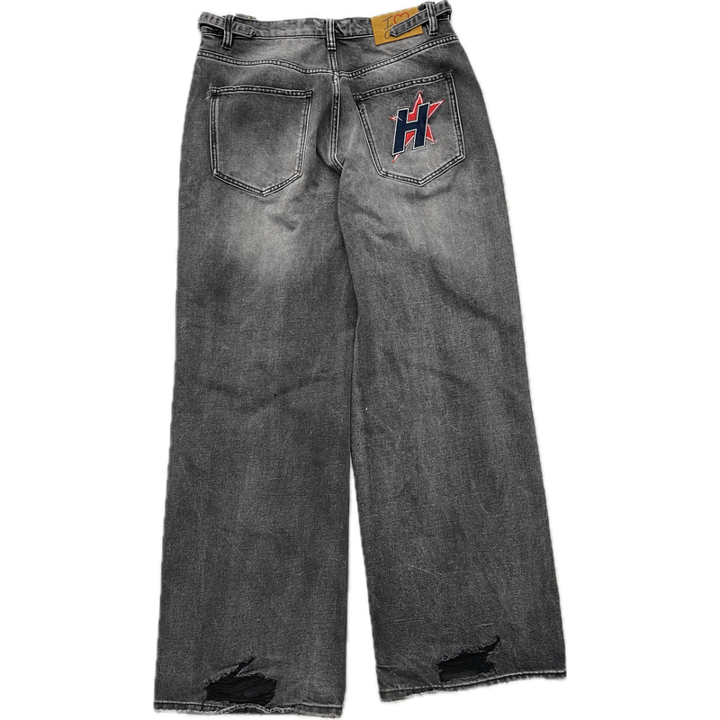 HMDD Crystal H-Star Baggy Jeans “Black Wash”