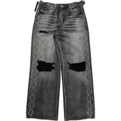 HMDD Crystal H-Star Baggy Jeans “Black Wash”