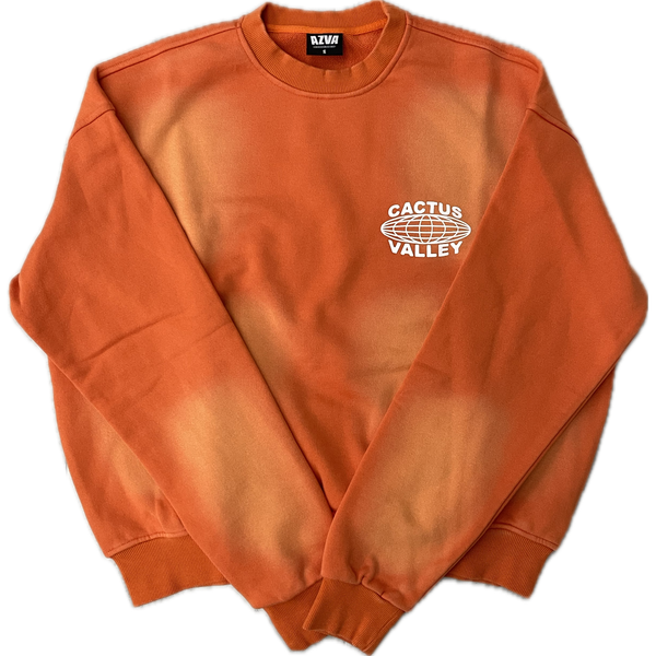 AZVA Cactus Valley Faded Crewneck “Orange”