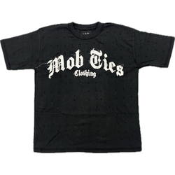 Mobties Distressed Rhinestone Tee