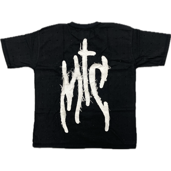 Mobties Distressed Rhinestone Tee