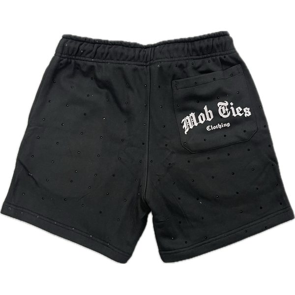 Mobties Distressed Rhinestone Shorts