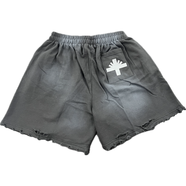 Vertabrae Distressed Vonster Cross Shorts