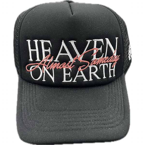 Almost Someday Heaven Trucker Hat "Black"