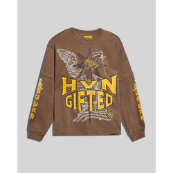 GFTD LA Larger Than Evil L/S Tee “Brown”