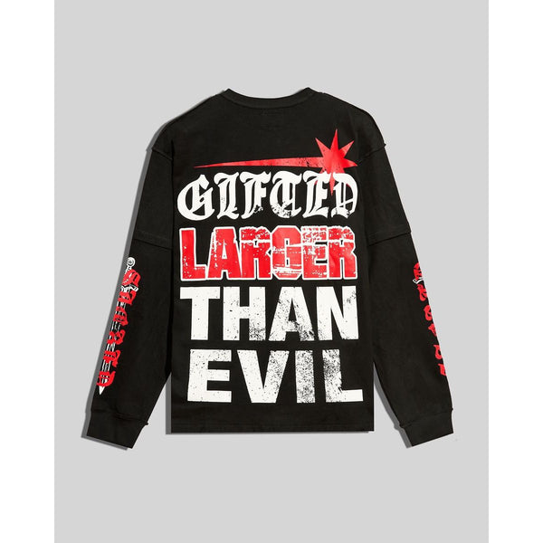 GFTD LA Larger Than Evil L/S Tee “Black”