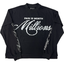 77Studios Millions Double Layer L/S Tee “Black”