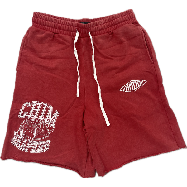 HMDD Chim Reaper Sweat Shorts “Red”