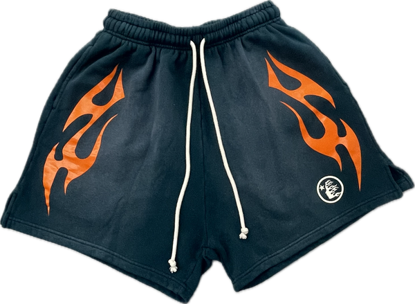 Hellstar Flame Shorts “Green”