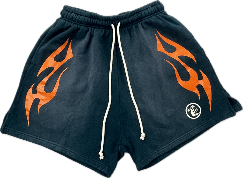 Hellstar Flame Shorts “Green”