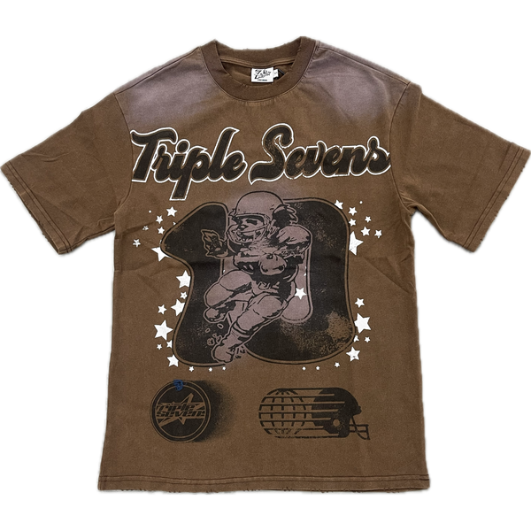 Triple Sevens All Star Football Tee “Brown”