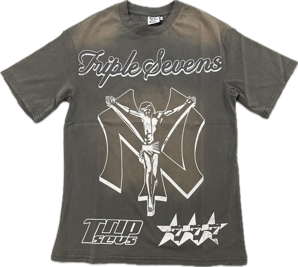 Triple Sevens NY Savior Tee “Grey”