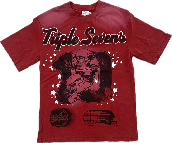 Triple Sevens All Star Football Tee “Red”