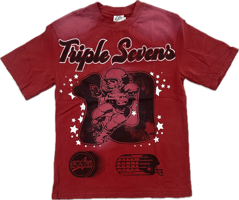 Triple Sevens All Star Football Tee “Red”