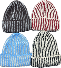 Y2K Striped Beanie