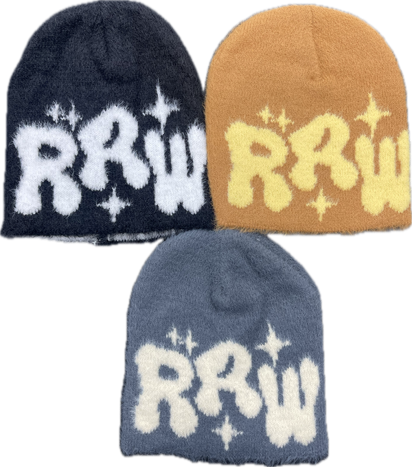 Y2K Raw Fuzzy Beanie