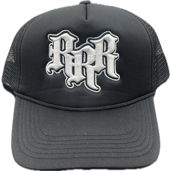 R3BORN RRR War Trucker Hat "Black"