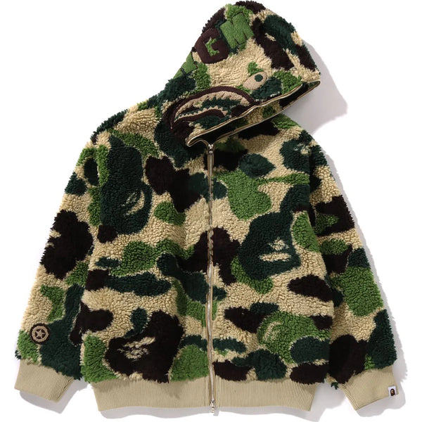 Bape ABC Camo Boa Shark Relaxed Fit Full Zip Hoodie “Green”