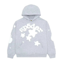 Sp5der Beluga Hoodie “Heather Grey”