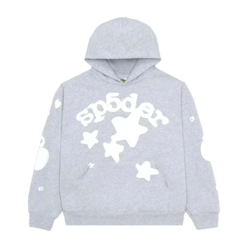 Sp5der Beluga Hoodie “Heather Grey”