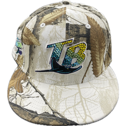 Not An Influencer Rays Fitted Hat “White Tree Camo”