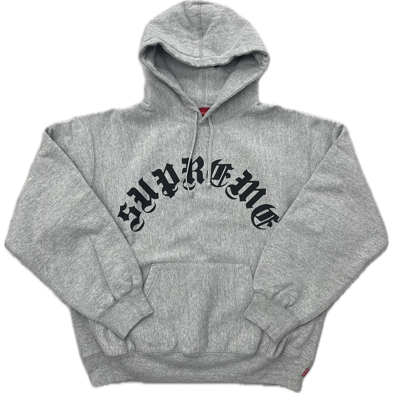 Supreme Old English Hoodie “Grey”