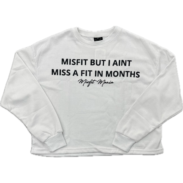 Misfit Mania Thermal Statement L/S Shirt “White”