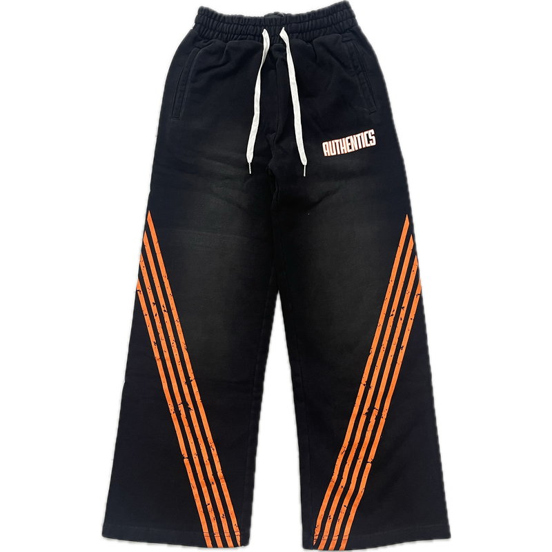 Authentics College Sweatpants "Black/Orange"